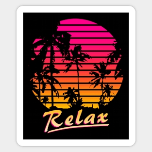 Relax Sunset Sticker